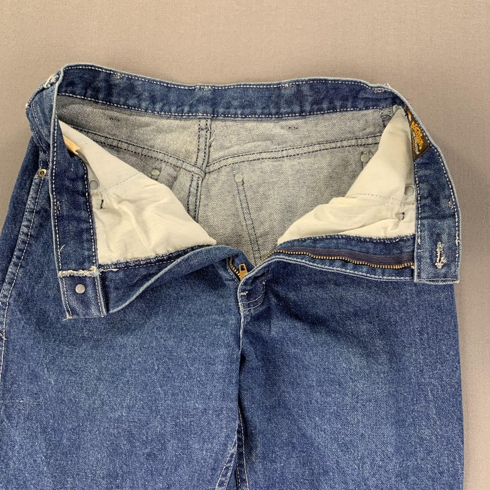 VTG Kenny Rogers Jeans Teen's 15/16 (28x32) Blue Denim Western The Gambler 80s - Picture 8 of 16